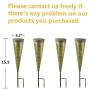 [Set of 4]TAKE ME Solar Pathway Lights Garden Outdoor,Waterproof Metal Decorative Stakes for Walkway,Yard,Lawn,Patio