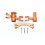 GPM for Traxxas Unlimited Desert Racer 4X4 (#85076-4) Upgrade Parts Aluminum Steering Assembly - 1 Set Orange