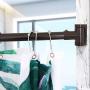 PrettyHome Adjustable Curved Shower Curtain Rod Rustproof Expandable Aluminum Metal Shower Rod 38-72 Inches Telescoping Design Exquisite Customizable for Bathroom,Bronze
