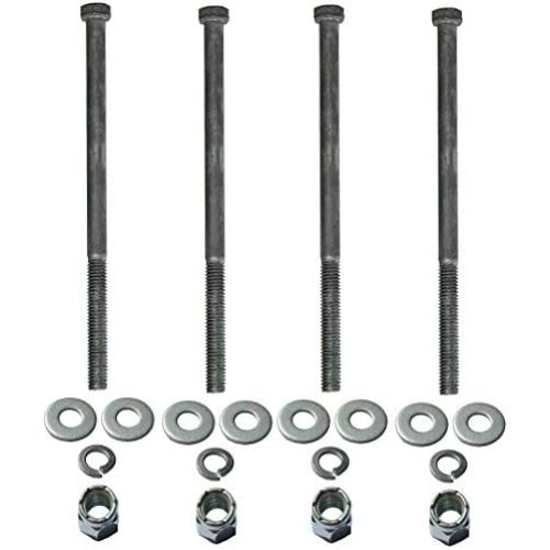 Jungle Gym Kingdom - 7'' x 3/8'' Swing Hangers Galvanized Hex Bolt Hardware Kit