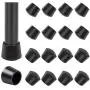 Sopito Chair Leg Tips Caps 7/8 Inch Rubber Table Chair Leg Caps,16 PCS Black