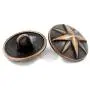 Bezelry 10 Pieces Asterisk Metal Shank Buttons. 20mm (3/4 inch) (Antique Copper) Bezelry 10 Pieces Asterisk Metal Shank Buttons. 20mm (3/4 inch) (Antique Copper)