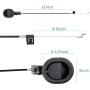 ttmagic Universal Plastic Sofa Chair Recliner Release Pull Handle Replacement Parts with Cable, Fits Ashley and Most Recliner Sofa Brand, Exposed Cable Length 4.9'', Total Length is 31''