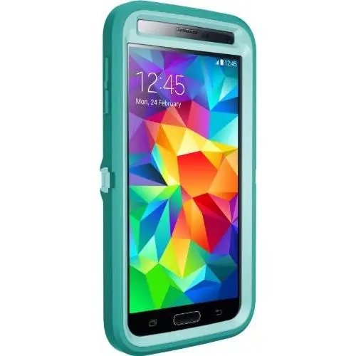 OtterBox Defender Series for Samsung Galaxy S5 - Retail Packaging - Aqua Sky (Blue/Light Teal) OtterBox Defender Series for Samsung Galaxy S5 - Retail Packaging - Aqua Sky (Blue/Light Teal)