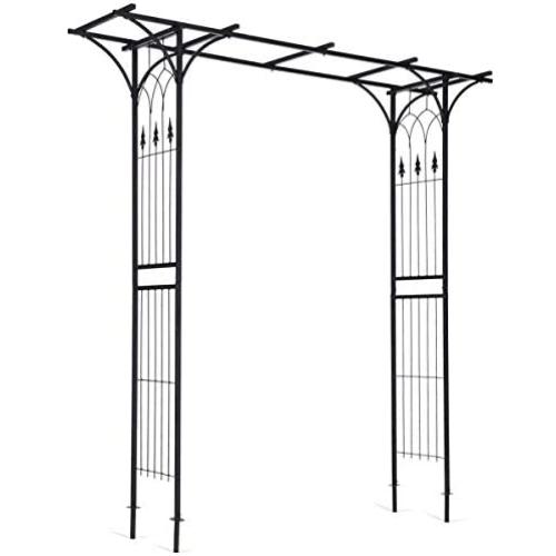 Giantex Garden Arch Arbor High Wide Metal Steel Frame Stand Trellis for Rose Vines Plant Climbing Patio Lawn Backyard Party Wedding Ceremony Decoration Outdoor Gardening Walkway Arches,Black Giantex Garden Arch Arbor High Wide Metal Steel Frame Stand Trellis for Rose Vines Plant Climbing Patio Lawn Backyard Party Wedding Ceremony Decoration Outdoor Gardening Walkway Arches,Black