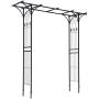 Giantex Garden Arch Arbor High Wide Metal Steel Frame Stand Trellis for Rose Vines Plant Climbing Patio Lawn Backyard Party Wedding Ceremony Decoration Outdoor Gardening Walkway Arches,Black Giantex Garden Arch Arbor High Wide Metal Steel Frame Stand Trellis for Rose Vines Plant Climbing Patio Lawn Backyard Party Wedding Ceremony Decoration Outdoor Gardening Walkway Arches,Black