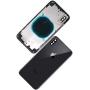 Back Housing Assembly Metal Frame w/Back Glass(OEM) - Camera Frame and Lens for iPhone X (Black)