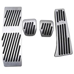 SLONG Brake Pedals for BMW E30 E36 E46 E87 E90 E91 E92 E93 M3 No Dirll Gas Fuel Brake Aluminum Alloy 4 Pcs