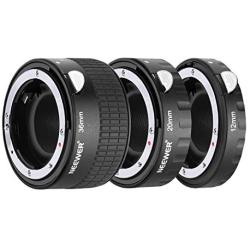 Neewer Metal Auto Focus AF Macro Extension Tube Set 12mm,20mm,36mm for Nikon AF,AF-S Lens DSLR Camera,Such as D7200 D7100 D7000 D5500 D5300 D5200 D5100 D5000 D3300 D3200 D3100 D3000 D700 D600 D500