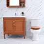 Angel Shield Durable Wood Veneer Natural Toilet Seat Metal Hinged Easy Clean Anti-scratch American Standard(Elongated,Wood Color) Angel Shield Durable Wood Veneer Natural Toilet Seat Metal Hinged Easy Clean Anti-scratch American Standard(Elongated,Wood Color)