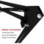 Spessn Adjustable Floor Stand Universal 360-degree Rotatable Metal Tablet Holder Compatible Samsung Galaxy Tab and Phones(Black)