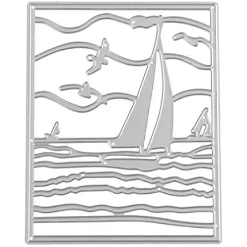 Mikey Store New Metal Cutting Dies Stencil DIY Scrapbooking Embossing Album Paper Card Craft (I)