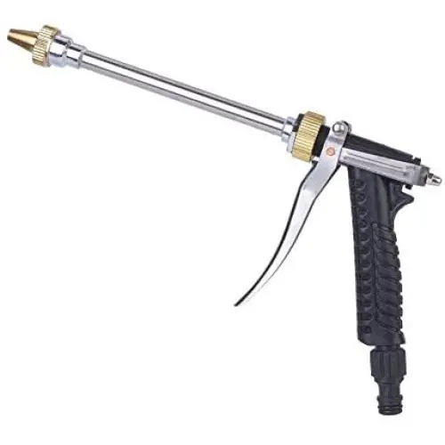 Jscarlife Water Hose Nozzle, Heavy Duty Metal Spray Gun, 360° Rotating Water Adjustment High Pressure Leak Proof Pistol Rubber Grip Sprayer for Car Washing,Plants Watering,Pets Shower, Cleaning Jscarlife Water Hose Nozzle, Heavy Duty Metal Spray Gun, 360° Rotating Water Adjustment High Pressure Leak Proof Pistol Rubber Grip Sprayer for Car Washing,Plants Watering,Pets Shower, Cleaning