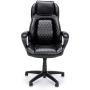 OFM ESS Collection Racing Style SofThread Leather High Back Office Chair, in Black (ESS-6060) OFM ESS Collection Racing Style SofThread Leather High Back Office Chair, in Black (ESS-6060)