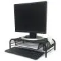 Mind Reader MESHMONSTA-BLK Metal Mesh Monitor Stand and Desk Organizer with Drawer, Black Mind Reader MESHMONSTA-BLK Metal Mesh Monitor Stand and Desk Organizer with Drawer, Black