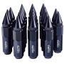 OSIAS Brand New 20PCS M12X1.5 Racing Wheel 60MM Lug Nuts With Socket Key For Honda Black
