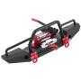 Dilwe RC Car Front Bumper with Winch, Aluminum Alloy Front Bumper with Winch Wireless Remote Controller for Traxxas TRX-4 RC Car Crawler Upgrade Part