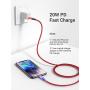 LISEN 20W USB C to Lightning Cable 3FT, MFi-Certified iPhone Charge Cable Fast Power Delivery Charging Cable Compatible with iPhone 12/11/11 Pro/11 Pro Max/X/XS/XR/XS Max/8/8 Plus