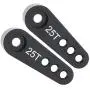 2pcs Metal 25T Steering Servo Arm Horn Parts M3 Threads for 1/8 1/10 RC Hobby Car/Boat Futaba HSP HPI Wltoys Himoto Redcat Traxxas Axial (Black) 2pcs Metal 25T Steering Servo Arm Horn Parts M3 Threads for 1/8 1/10 RC Hobby Car/Boat Futaba HSP HPI Wltoys Himoto Redcat Traxxas Axial (Black)