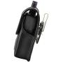 Turtleback Case Made for Unication G4 G5 Voice Pager Fire Radio Pager fire Radio Black Leather Pouch Holster Case with Heavy Duty Rotating Belt Clip, Magnetic Closure Flap
