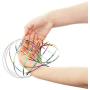Jovitec 4 Pieces Flow Ring 3D Spinner Ring Spring Bracelet Arm Toy for Teens Adults Games Spinning Metal Globe Slides Down Arms (Color Set 3)