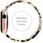 YGTIECS Resin Apple Watch Band Compatible with Apple Watch 42mm/44mm, top Resin Combine with Stainless Steel Connector for iwatch Band Series 6 5 4 3 2 1 for Women and Men-Brown Tortoise YGTIECS Resin Apple Watch Band Compatible with Apple Watch 42mm/44mm, top Resin Combine with Stainless Steel Connector for iwatch Band Series 6 5 4 3 2 1 for Women and Men-Brown Tortoise