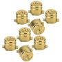 Metal Bullet Buttons Controller Replacement Parts Fit for PS4 (Gold)