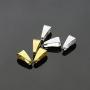 SenseYo 200 PCS DIY Metal Pinch Clip Clasp, Necklace Clasps Pendant Charms Clasps (Gold,Silver