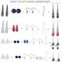 SUNNYCLUE 1 Box DIY 12 Pair Vintage Mixed Iron Long Filigree Cone Bead Caps Earring Making Starter Kit Exclusive Jewelry Kit,Instruction SUNNYCLUE 1 Box DIY 12 Pair Vintage Mixed Iron Long Filigree Cone Bead Caps Earring Making Starter Kit Exclusive Jewelry Kit,Instruction