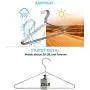 MISSLO 20 Pack Metal Hangers Heavy Duty Hangers for Clothes Closet Coat Clothing Suit Shirt, 16.4 Inch MISSLO 20 Pack Metal Hangers Heavy Duty Hangers for Clothes Closet Coat Clothing Suit Shirt, 16.4 Inch