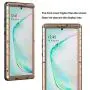 Feitenn Galaxy Note 10 Plus Case Metal, Note 10 Plus 5G Case Heavy Duty, Gorilla Glass Cover Armor Aluminum Bumper Military Shockproof Defender for Samsung Galaxy Note 10 Plus/Note 10+ 5G - Gold