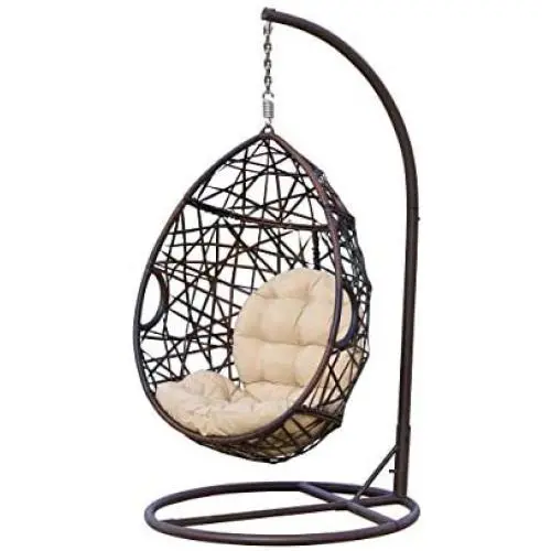 Christopher Knight Home CKH Wicker Tear Drop Hanging Chair, Brown Christopher Knight Home CKH Wicker Tear Drop Hanging Chair, Brown