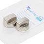 811195 805328 KIP5D44 5D44 B002MFNQ34 Pro Ventilation Hood Knob Replacement Part Fit 56 Models for Sub-Zero Wolf in Silver Color by Reyhoar (2 Pack)