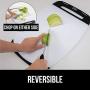 Gorilla Grip Original Oversized Cutting Board, 3 Piece, Perfect for the Dishwasher, Juice Grooves, Larger Thicker Boards, Easy Grip Handle, Non Porous, Extra Large, Kitchen, Set of 3, Black