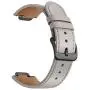 Kartice Compatible with ASUS ZenWatch 3 Band,Vintage Genuine Leather Watch Band Strap Replacement Watchband WITT Metal Clasp Buckle (Grey 14mm)