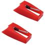 Record Player Needle, Gartopvoiz Diamond Stylus Replacement for Turntable, LP, Phonograph(Pack of 2)