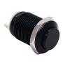 Twidec /12mm 1/2'' Waterproof Black Metal Shell Momentary Raised Top Push Button Switch DC/AC 36V 2A SPST 1NO Start Button for car Modification Switch(Quality Assurance for 1 Years) M-12-BK-G