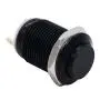 Twidec /12mm 1/2'' Waterproof Black Metal Shell Momentary Raised Top Push Button Switch DC/AC 36V 2A SPST 1NO Start Button for car Modification Switch(Quality Assurance for 1 Years) M-12-BK-G