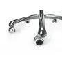 CTA Digital: Heavy-Duty Height-Adjustable Rotating Tablet Stand with Gooseneck, Locking Wheels, Fits 10.2-Inch (7th & 8th Gen.), iPad Air 3, 12.9-Inch iPad Pro & More, Silver, Universal (PAD-HFS)