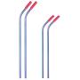 Eskyhouse Rainbow Colorful Stainless SteelStraws, 9Pcs Assorted Reusable Metal Drink Straws With Ultra Wide Metal Straw For Yeti 20oz 30oz 40oz Tumblers 8 Silicone tips 1 Pouch