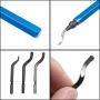 STARVAST 30Pcs Metal Deburring Tool, Deburring Blades Kit with Swivel Handle, Pipe Deburring Tool for Soft Metal (Aluminum, Copper), Wood, Plastic and Steel Burr Removing