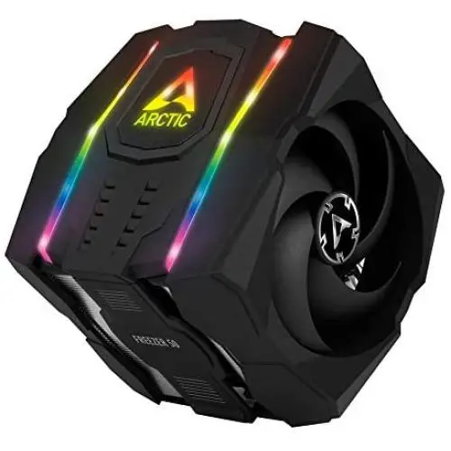 ARCTIC Freezer 50 - Multi Compatible Dual Tower CPU Cooler with A-RGB CPU Cooler for AMD and Intel, Two Pressure-Optimised Fans, 6 Heatpipes, MX-4 Thermal Paste Included ARCTIC Freezer 50 - Multi Compatible Dual Tower CPU Cooler with A-RGB CPU Cooler for AMD and Intel, Two Pressure-Optimised Fans, 6 Heatpipes, MX-4 Thermal Paste Included