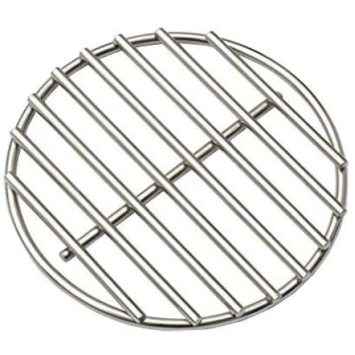 6.5'' BBQ High Heat Stainless Steel Charcoal Fire Grate Fits for Medium Big Green Egg Fire Grate and Kamado Joe Grill Parts Charcoal Grate Replacement Accessories (6 1/2”)