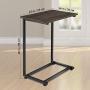 Homemaxs C Table Sofa Side End Table, Small Side Tables for Eating, Working and Writing in Living Room, Bedroom, Couch & Small Spaces