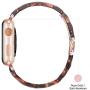 Light Apple Watch Band - Fashion Resin Comfortable iWatch Band Compatible with Stainless Steel Buckle for Apple Watch Series SE Series 6 Series 5 Series 4 Series 3 2 1 (Tortoise Stone New, 38mm/40mm)
