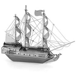 Metal Earth Fascinations Black Pearl Pirate Ship 3D Metal Model Kit