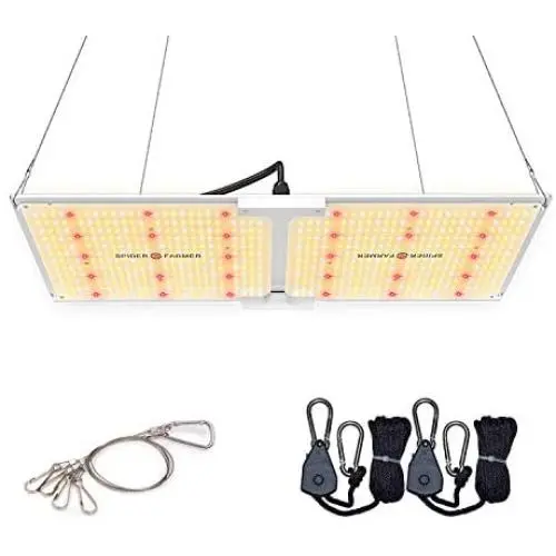 SPIDER FARMER SF-2000 LED Grow Light 2x4 ft Coverage Compatible with Samsung LM301B Diodes & MeanWell Driver Dimmable Grow Lights Full Spectrum for Indoor Hydroponic Plants Veg Bloom 606pcs LEDs