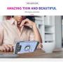 Note 5 case Galaxy Note 5 Case with HD Screen Protector,Ymhxcy 360 Degree Rotating Ring & Bracket Rubber Dual Layer Shock Bumper Resistant Back Cover for Samsung Galaxy Note 5-ZH Metal Slate