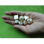 DND Polyhedral Metal Game Dice Gold White 7pc Set for Dungeons and Dragons DND RPG MTG Table Games D4 D6 D8 D10 D12 D20 DND Polyhedral Metal Game Dice Gold White 7pc Set for Dungeons and Dragons DND RPG MTG Table Games D4 D6 D8 D10 D12 D20
