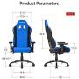 AKRacing Core Series EX Gaming Chair, Blue/Black